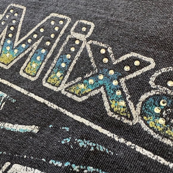 Sir MixaLot Mac Daddy Rhinestone Band Tee MEDIUM Dark Gray - Picture 4 of 6